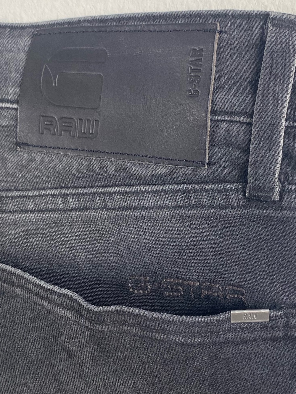 G-Star Raw 3301 Straight Tapered Jean | Black/Gray Wash - Picture 11 of 16
